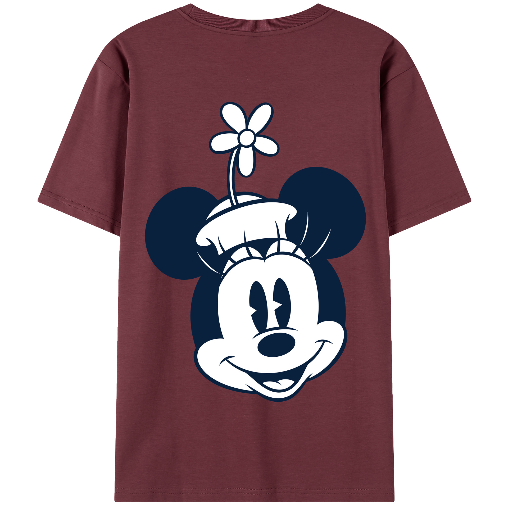 （画像用） ミッキーマウス Mickey Mouse 綿100％半袖Tシャツ（背面プリント）